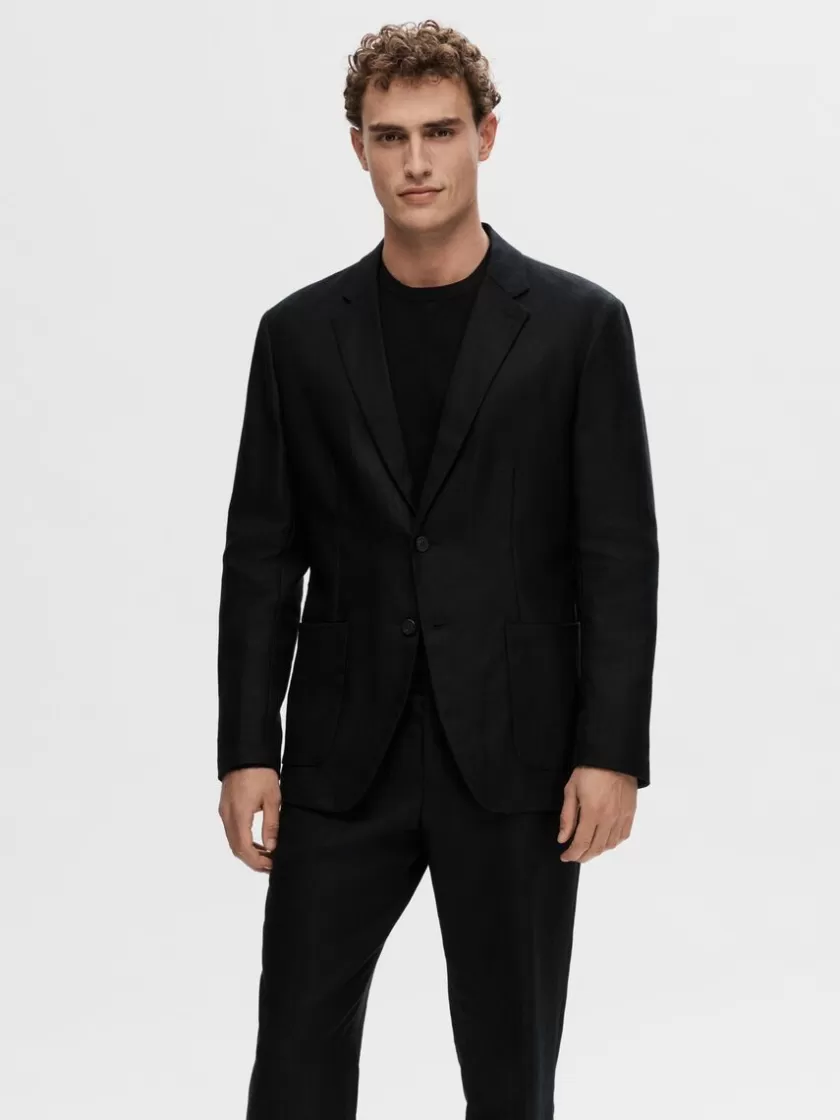 SELECTED 100% HAMP BLAZER Black Discount