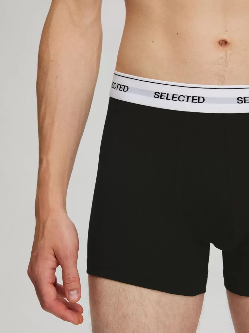 SELECTED 3-PAK BOXERSHORTS Black Sale