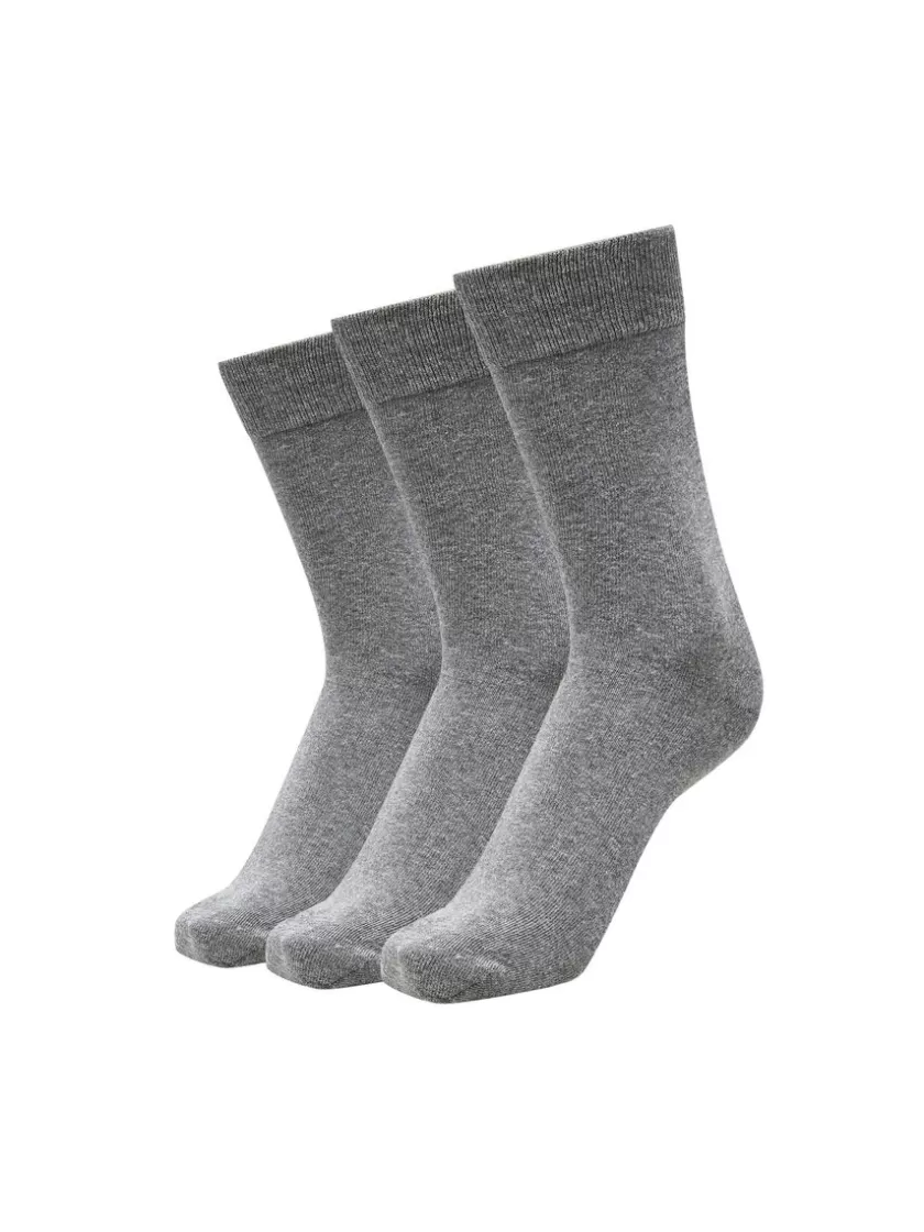 SELECTED 3-PAK STRØMPER Grey Online