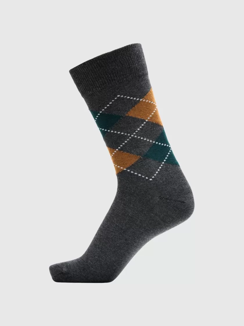 SELECTED ARGYLE STRØMPER Grey Fashion