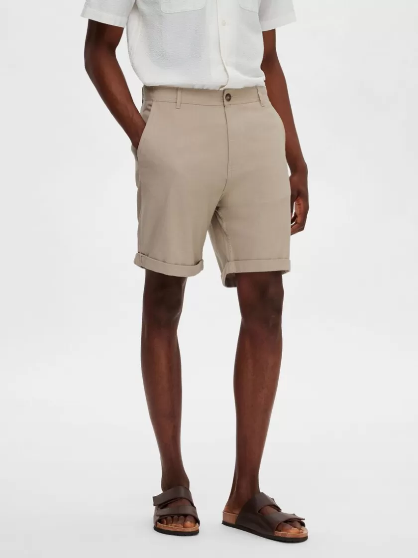 SELECTED BOMULD CHINOSHORTS Beige Best Sale