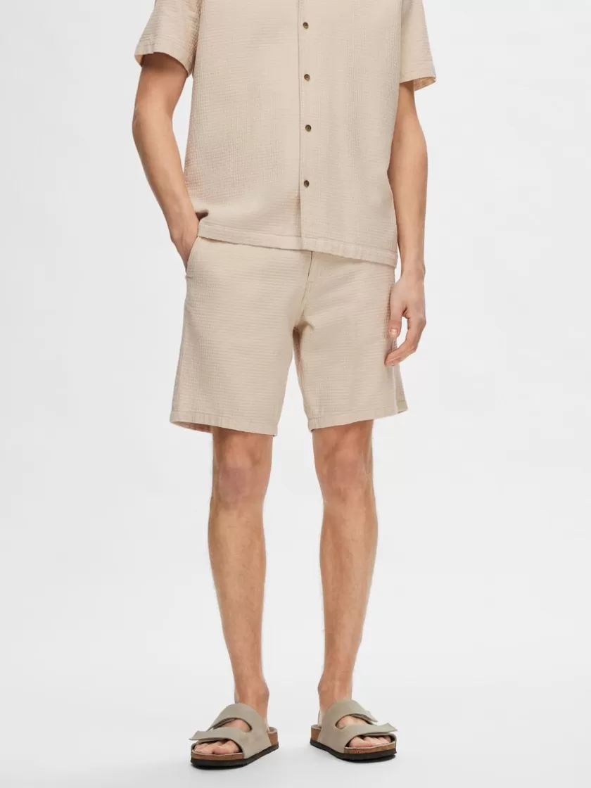 SELECTED BOMULD SHORTS Beige Shop