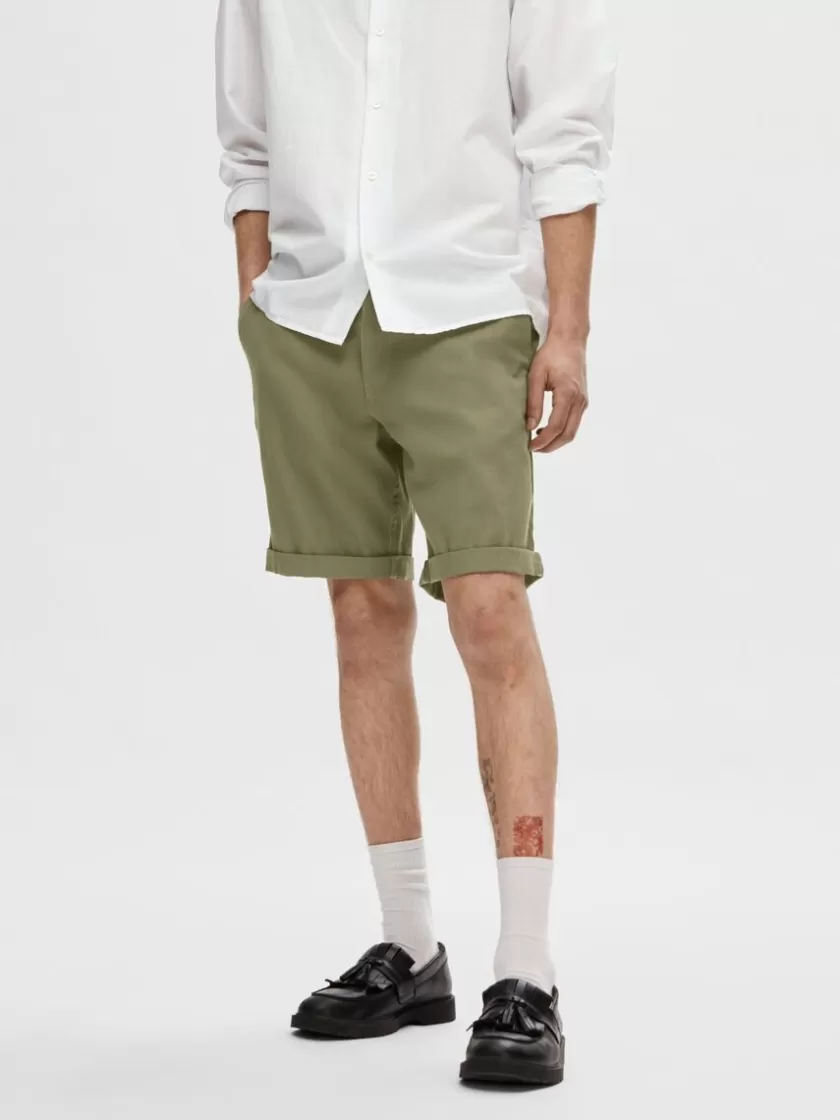 SELECTED BOMULDSFLEX SHORTS Green Sale