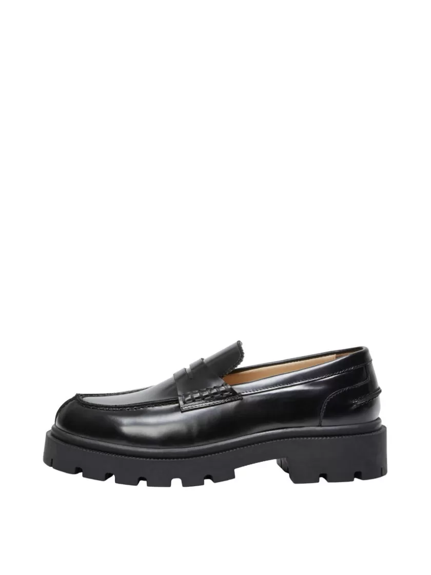 SELECTED CHUNKY LOAFERS Black Online