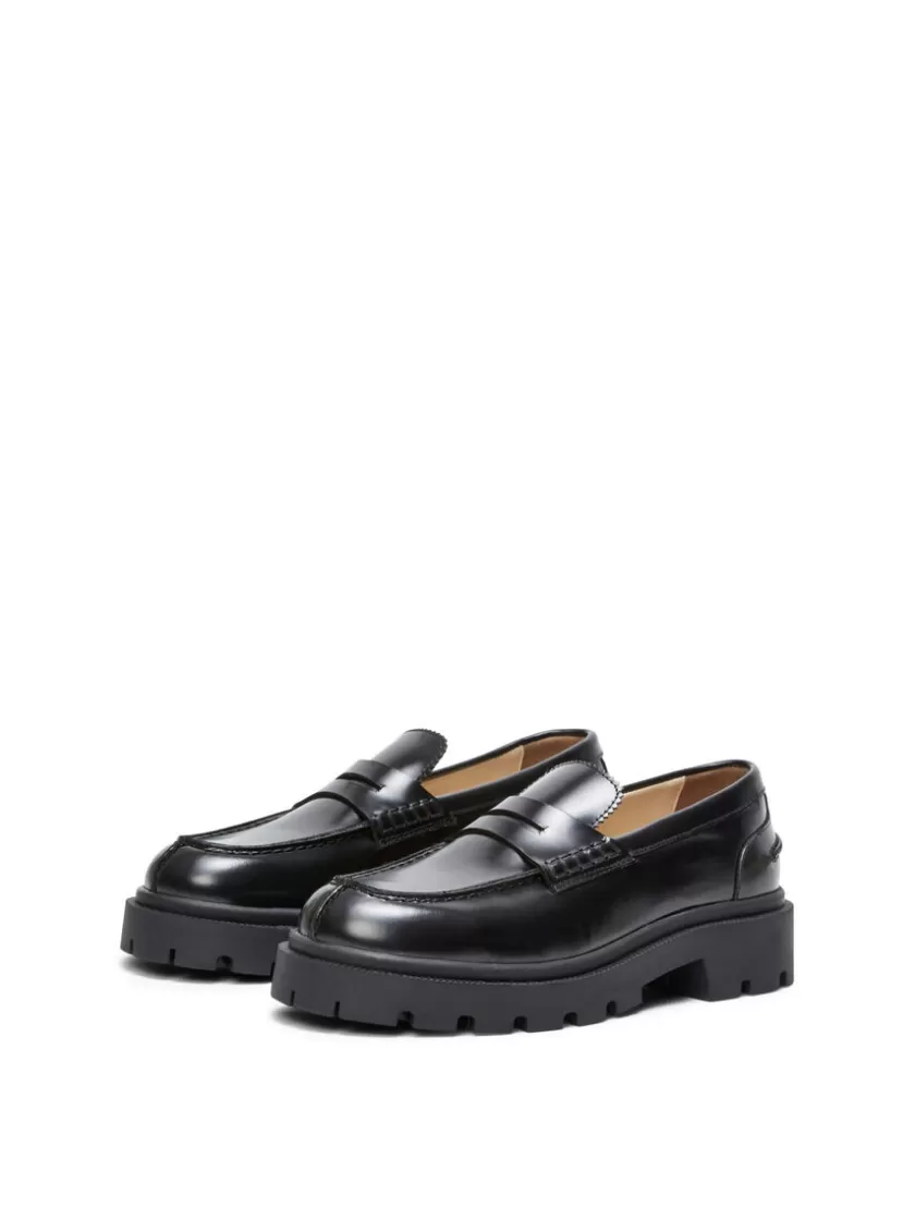 SELECTED CHUNKY LOAFERS Black Online