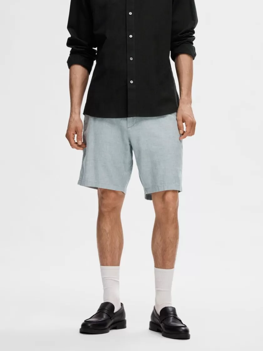 SELECTED COMFORT FIT SHORTS Blue Best Sale