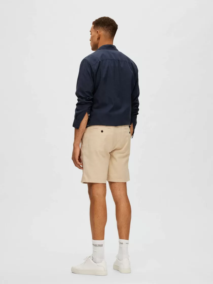 SELECTED COMFORT FIT SHORTS Beige Store