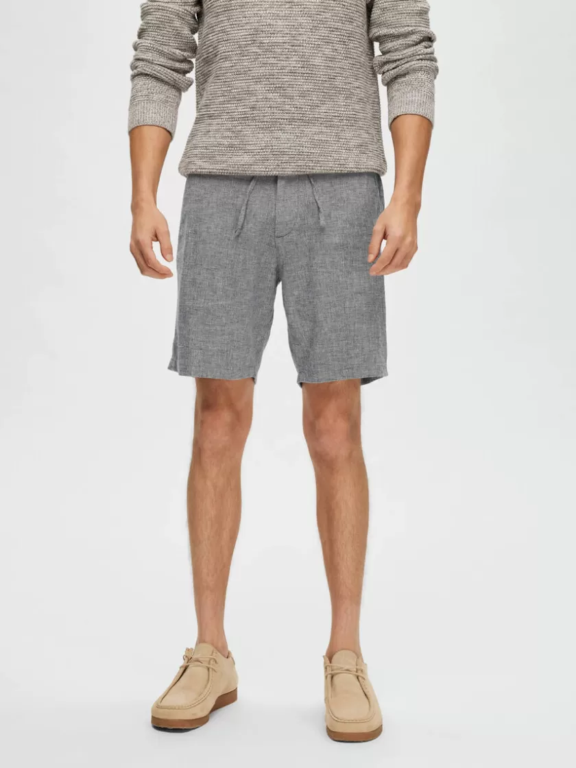 SELECTED COMFORT FIT SHORTS Blue Flash Sale