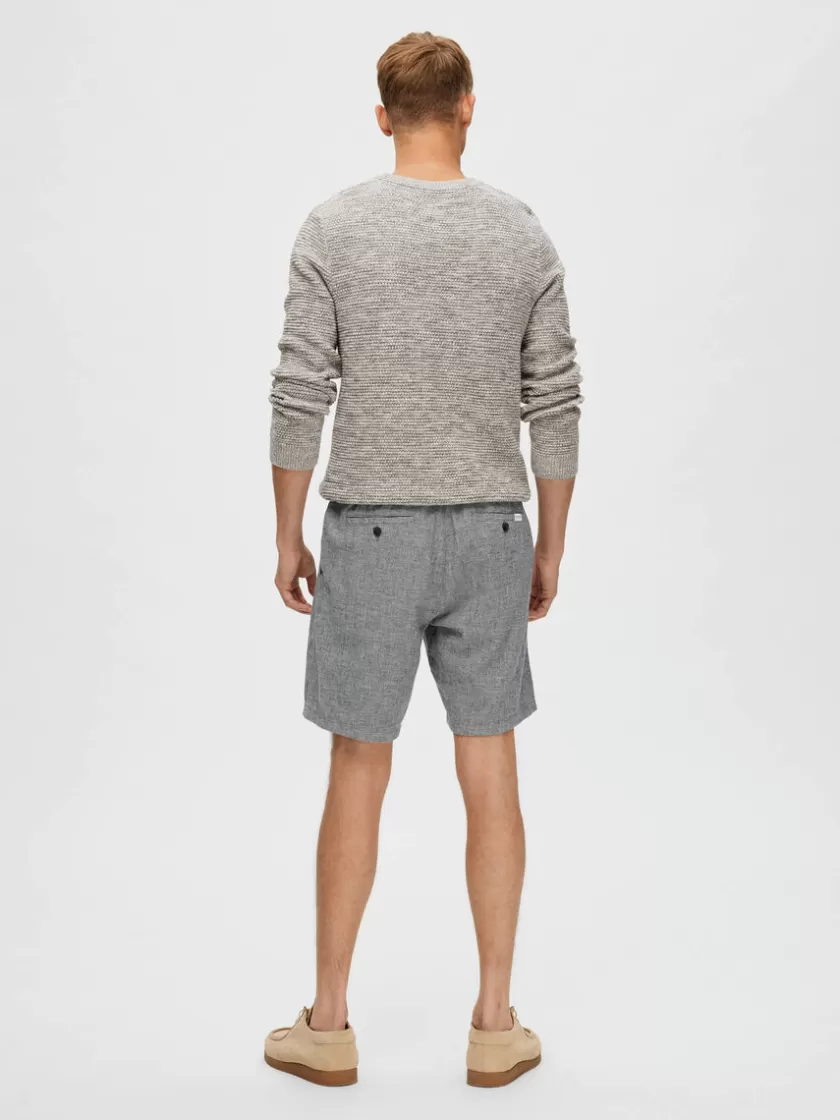 SELECTED COMFORT FIT SHORTS Blue Flash Sale