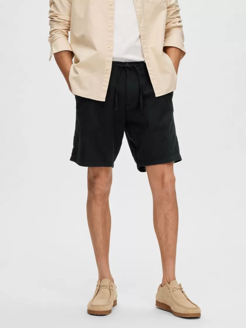 SELECTED COMFORT FIT SHORTS Black Outlet