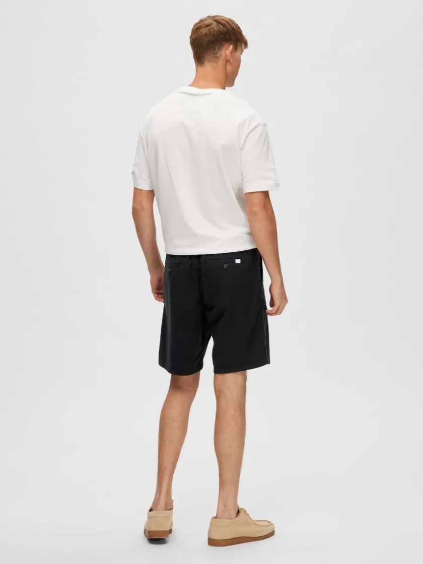 SELECTED COMFORT FIT SHORTS Black Outlet