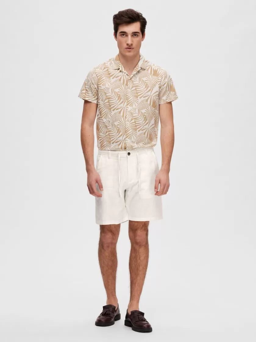 SELECTED COMFORT FIT SHORTS White Outlet