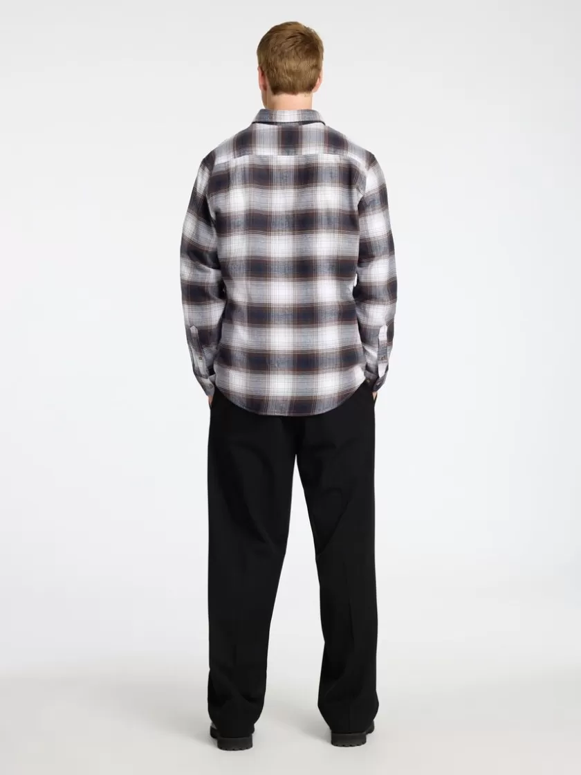 SELECTED FLANNEL OVERSHIRT Coloured Outlet