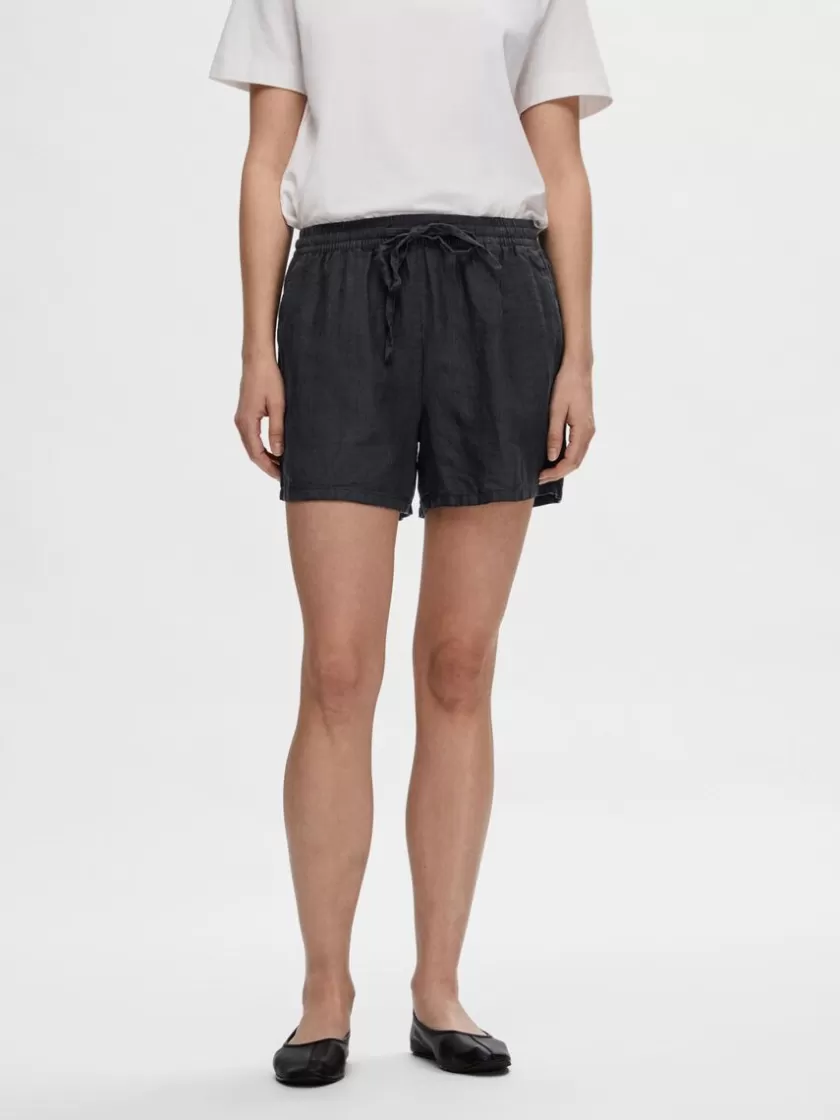 SELECTED HØR SHORTS Black Cheap