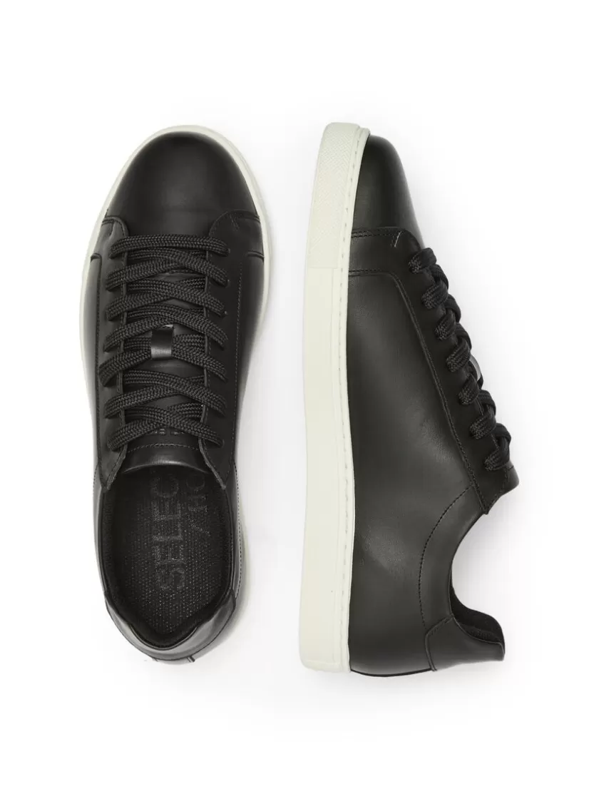 SELECTED KLASSISK SNEAKERS Black Cheap