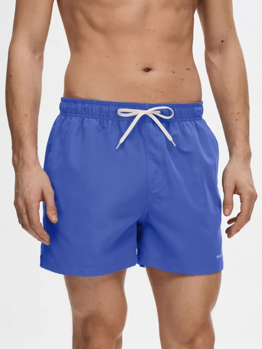 SELECTED KLASSISKE BADESHORTS Blue Best Sale