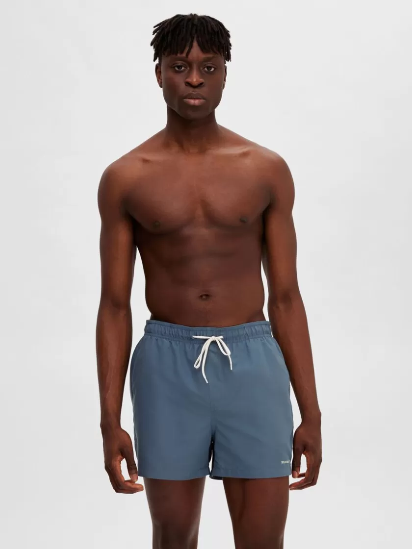 SELECTED KLASSISKE BADESHORTS Blue Flash Sale