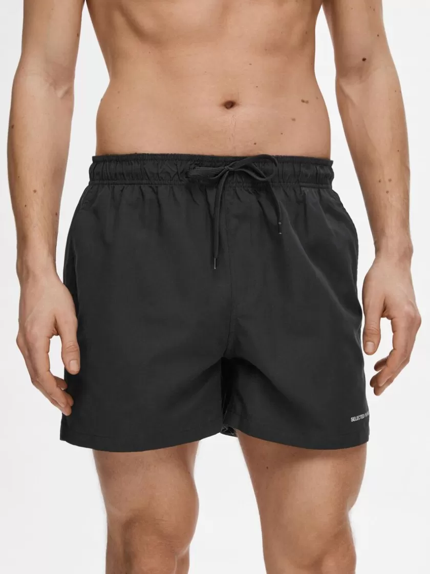 SELECTED KLASSISKE BADESHORTS Black Cheap