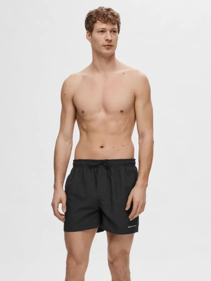 SELECTED KLASSISKE BADESHORTS Black Cheap