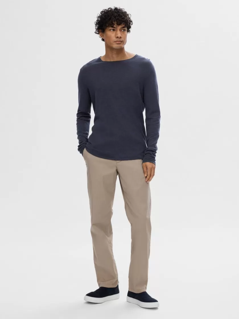 SELECTED LANGÆRMET PULLOVER Blue Best