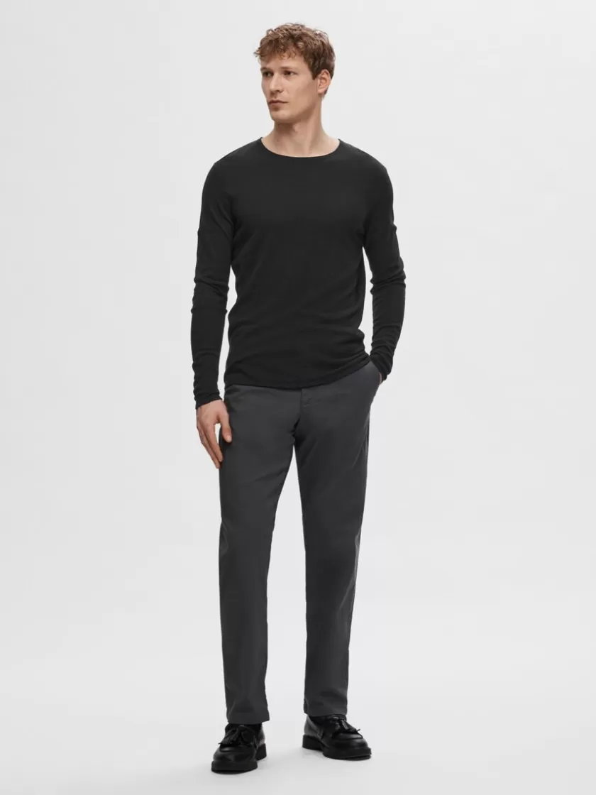 SELECTED LANGÆRMET PULLOVER Black Cheap