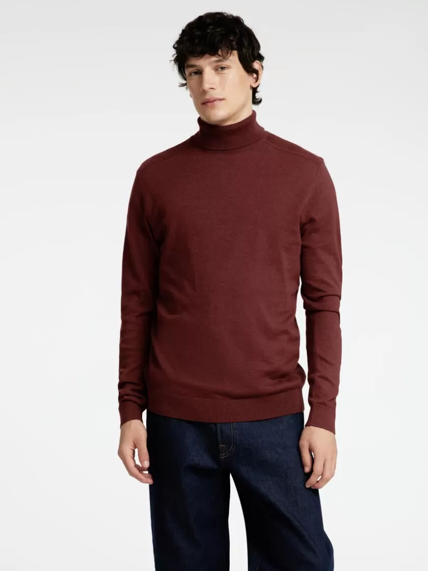 SELECTED LANGÆRMET RULLEKRAVE PULLOVER Bordeaux Discount