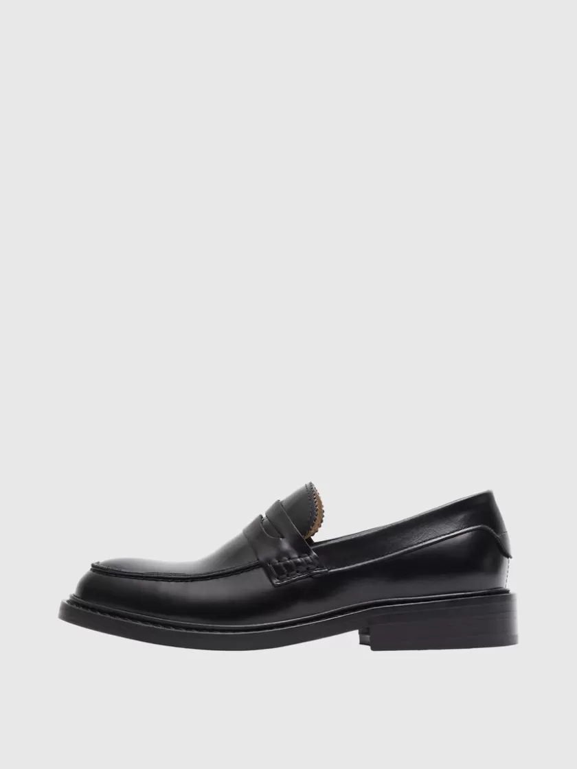 SELECTED LÆDER LOAFERS Black Outlet