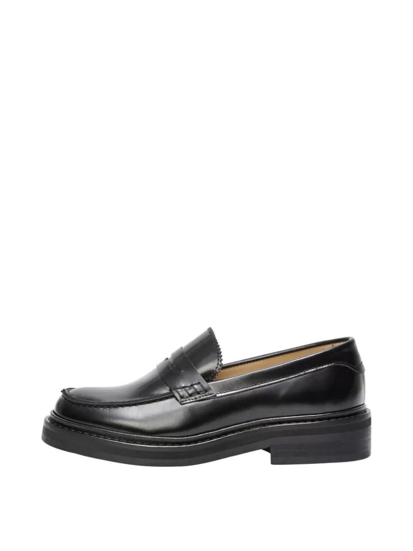 SELECTED LÆDER LOAFERS Black Cheap