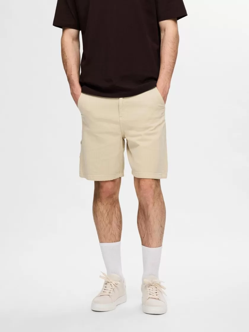 SELECTED LOOSE FIT SHORTS Beige Outlet