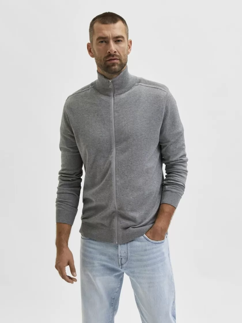 SELECTED LYNLÅS CARDIGAN Grey Clearance