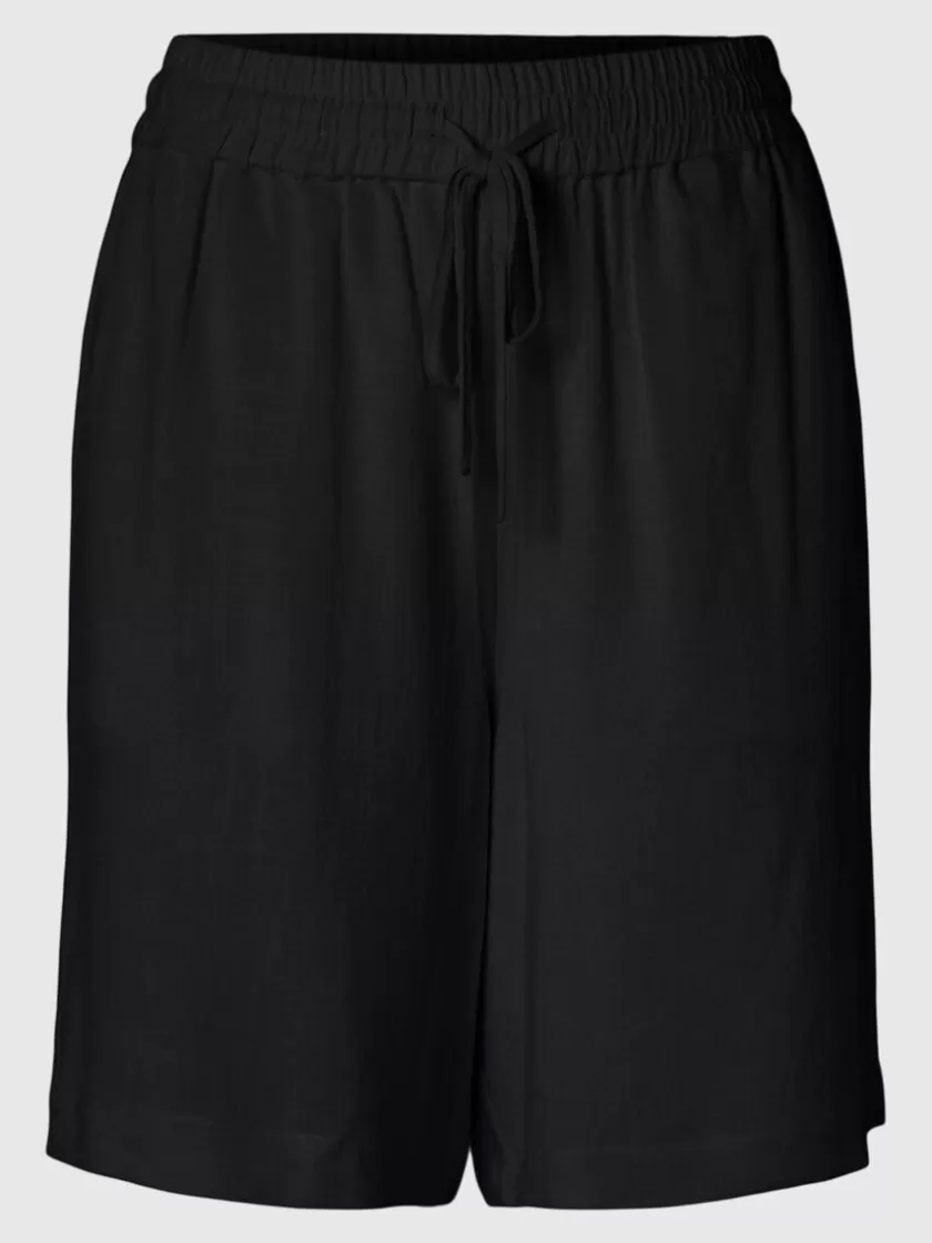 SELECTED MELLEMHØJ TALJE SHORTS Black Store