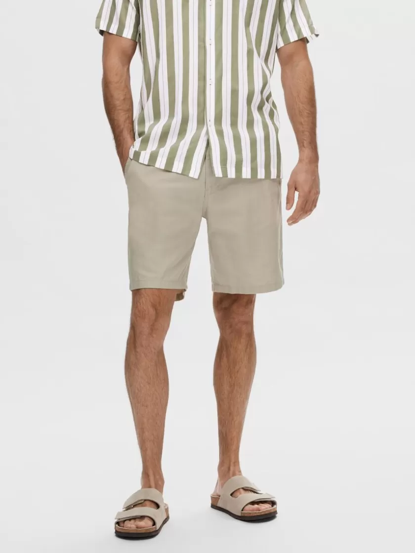 SELECTED REGULAR PASFORM SHORTS Beige Outlet