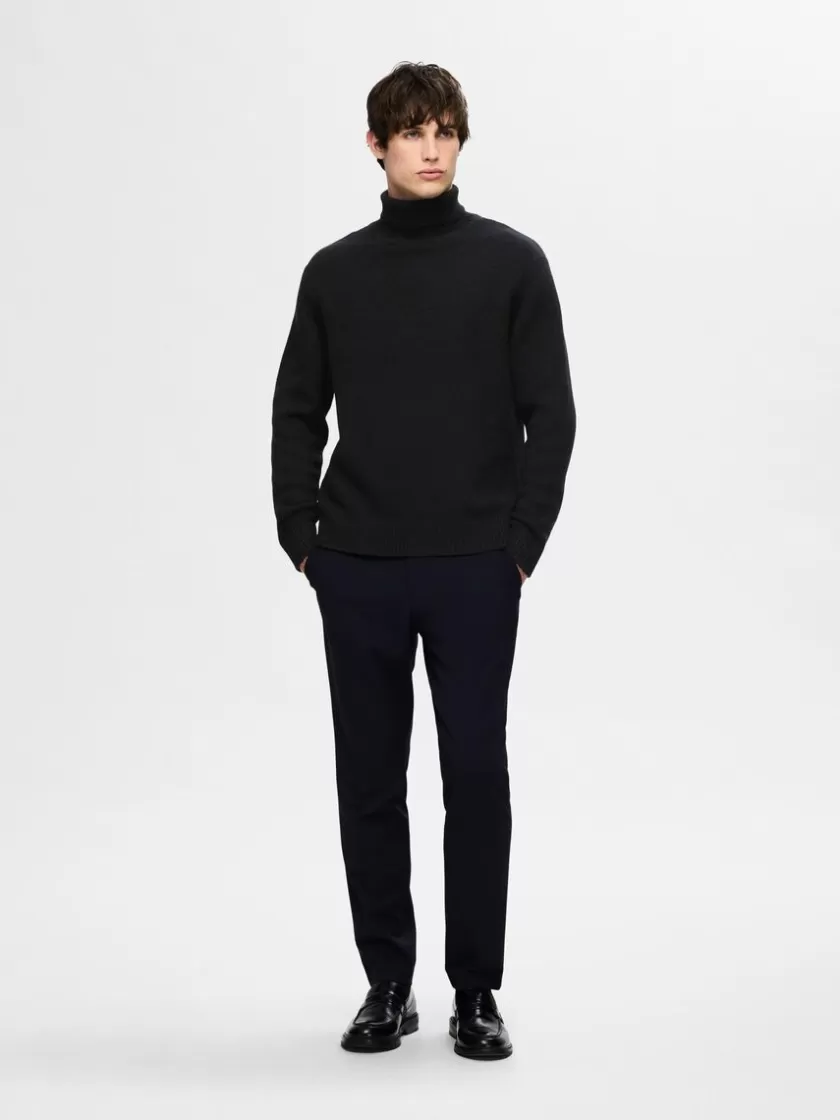 SELECTED RULLEKRAVE PULLOVER Black Sale