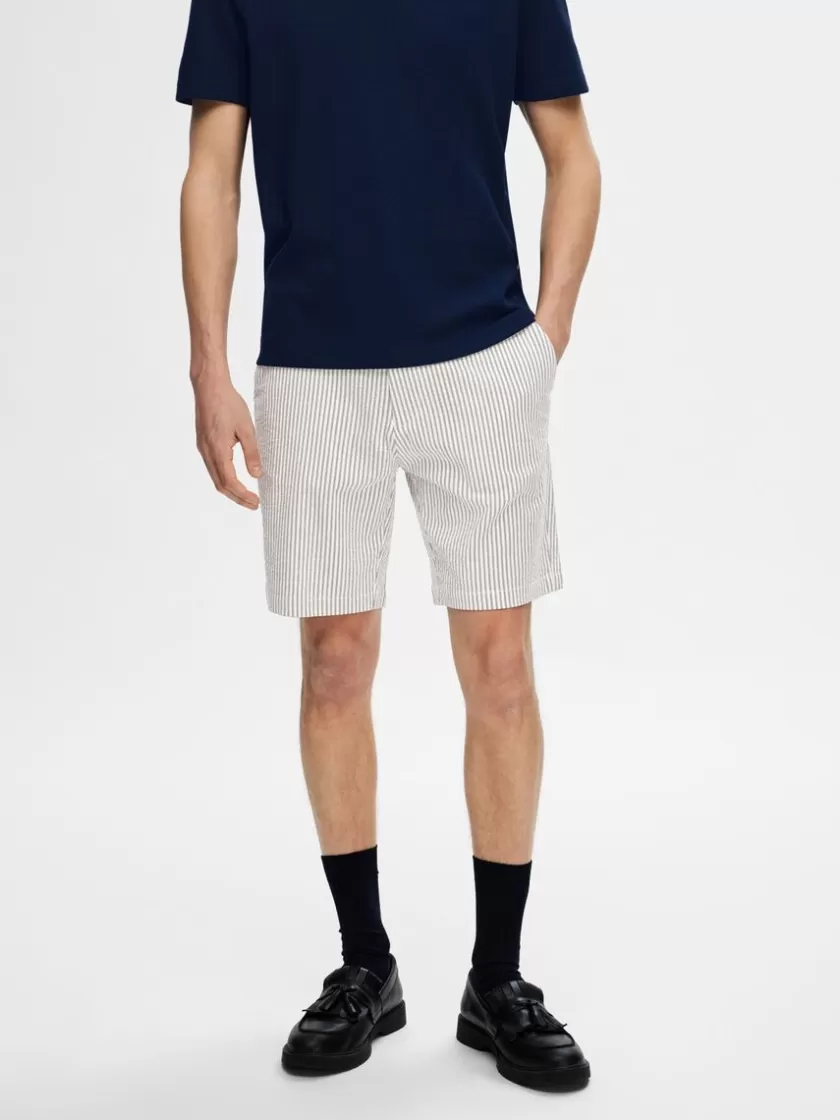 SELECTED SEERSUCKER SHORTS Blue Online