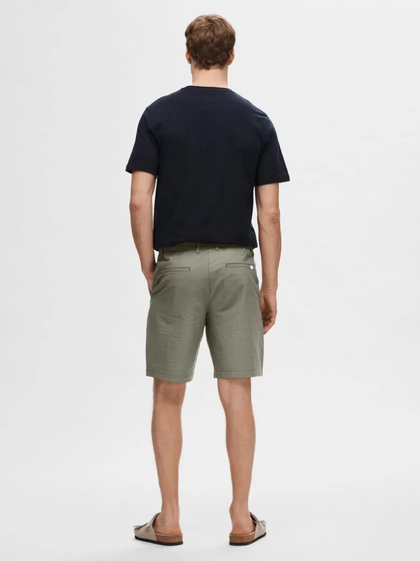 SELECTED SEERSUCKER SHORTS Green Store