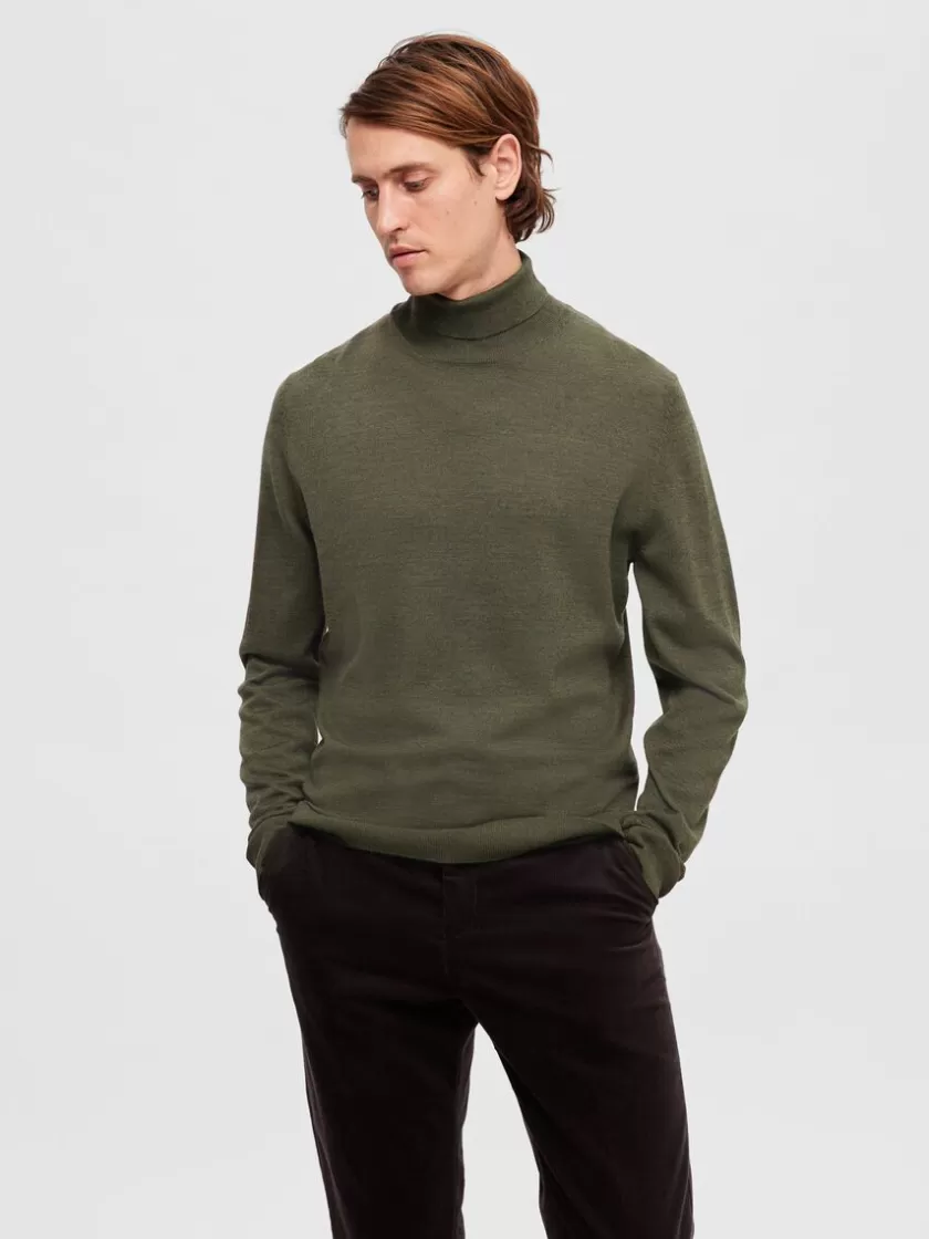 SELECTED SLIM FIT RULLEKRAVE Green Discount