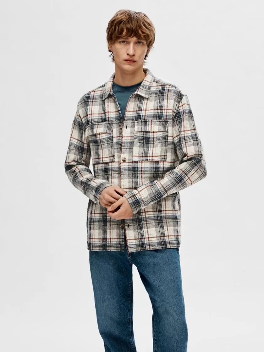 SELECTED TERNET OVERSHIRT Coloured Cheap